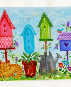 Birdhouses In Garden