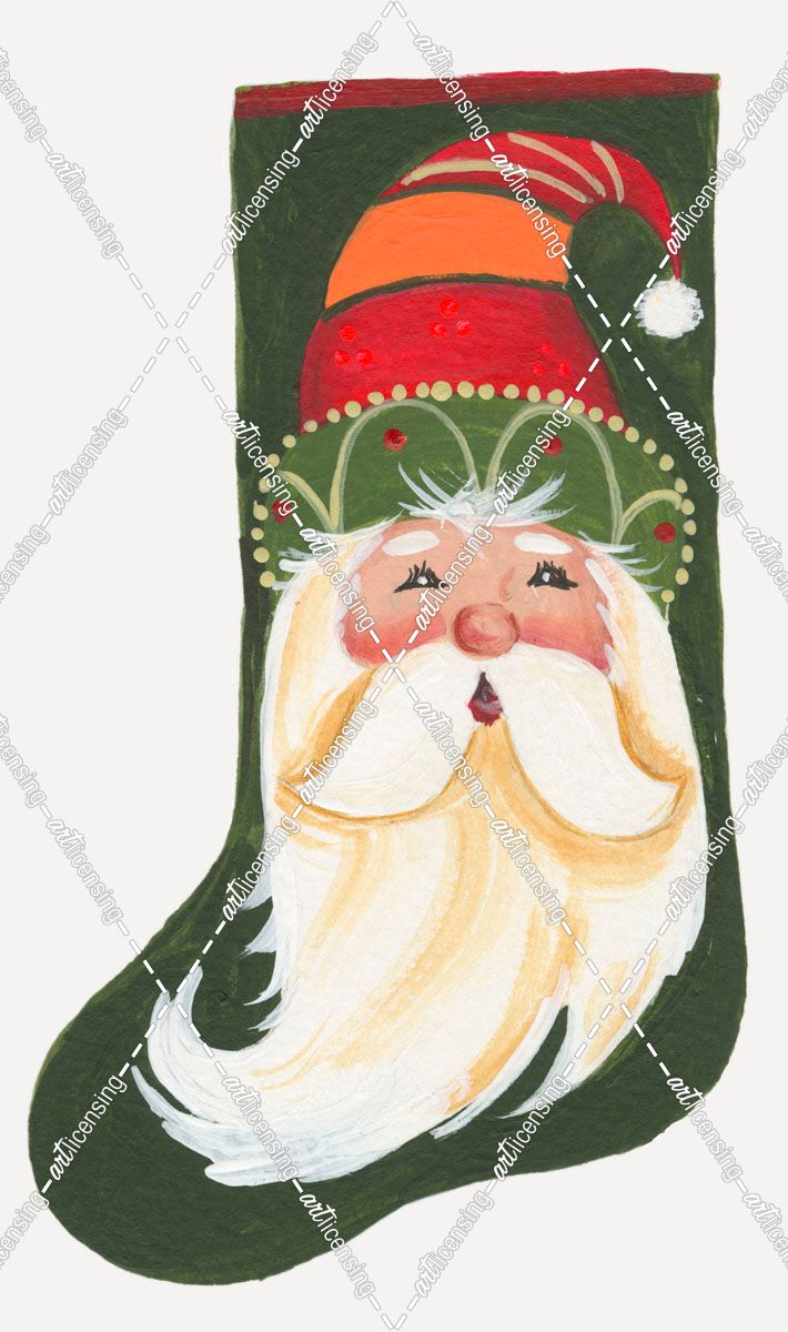 Santa Head Stocking