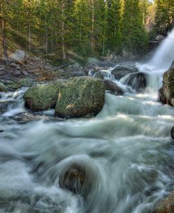 First Rays Over Alberta Falls