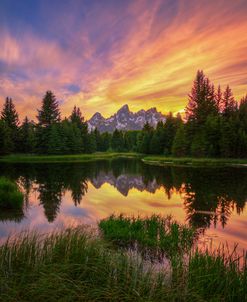 Last Rays Over The Grand Tetons