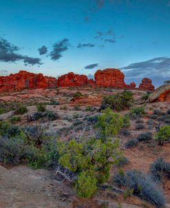 A Utah Rock And Glow Sunset