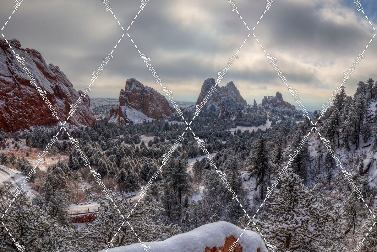 Snow At Garden Of The Gods