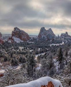 Snow At Garden Of The Gods
