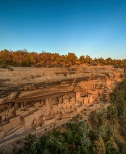 Sunset Glow Over Mesa Verde Cliff Palace
