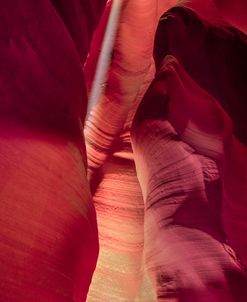 Light Shaft Over The Lady In Red