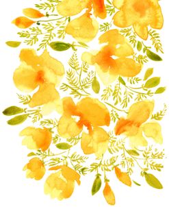 Watercolor California Poppies Quad 3