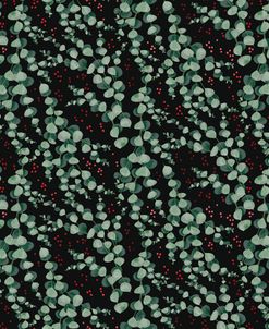 Eucalyptus Pattern In Black