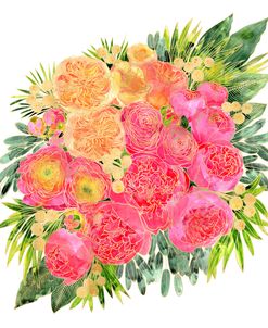 Rekha Bouquet In Bright Watercolor