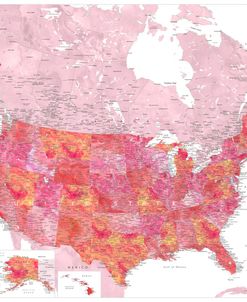 Tatiana Detailed Map Of The Us And Canada