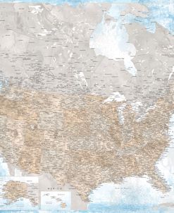 Ghada Detailed Map Of The Us And Canada