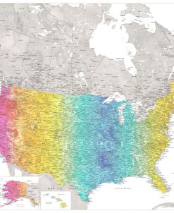 Jude Detailed Map Of The Us And Canada