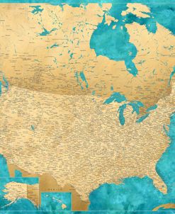 Lexy Detailed Map Of The Us And Canada
