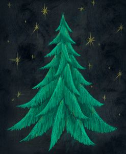 Green Chalkboard Pine Tree