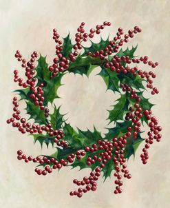 Round Holly Wreath