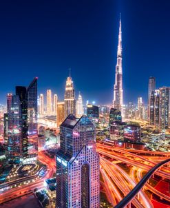 Dubai Skyline At Night II