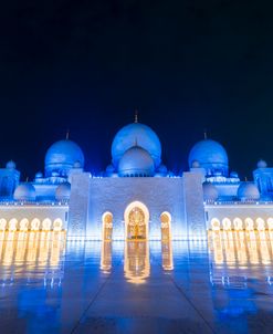 Sheikh Zayed Grand Mosque At Night