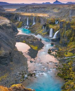 Sigöldugljúfur Waterfall Canyon