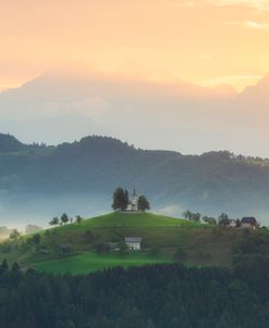Sunrise Over St. Tomaz Slovenia