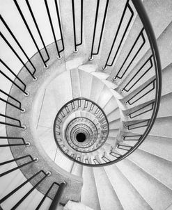 Black And White Spiral Staircase
