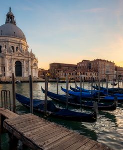 Venice Gondolas Sunset