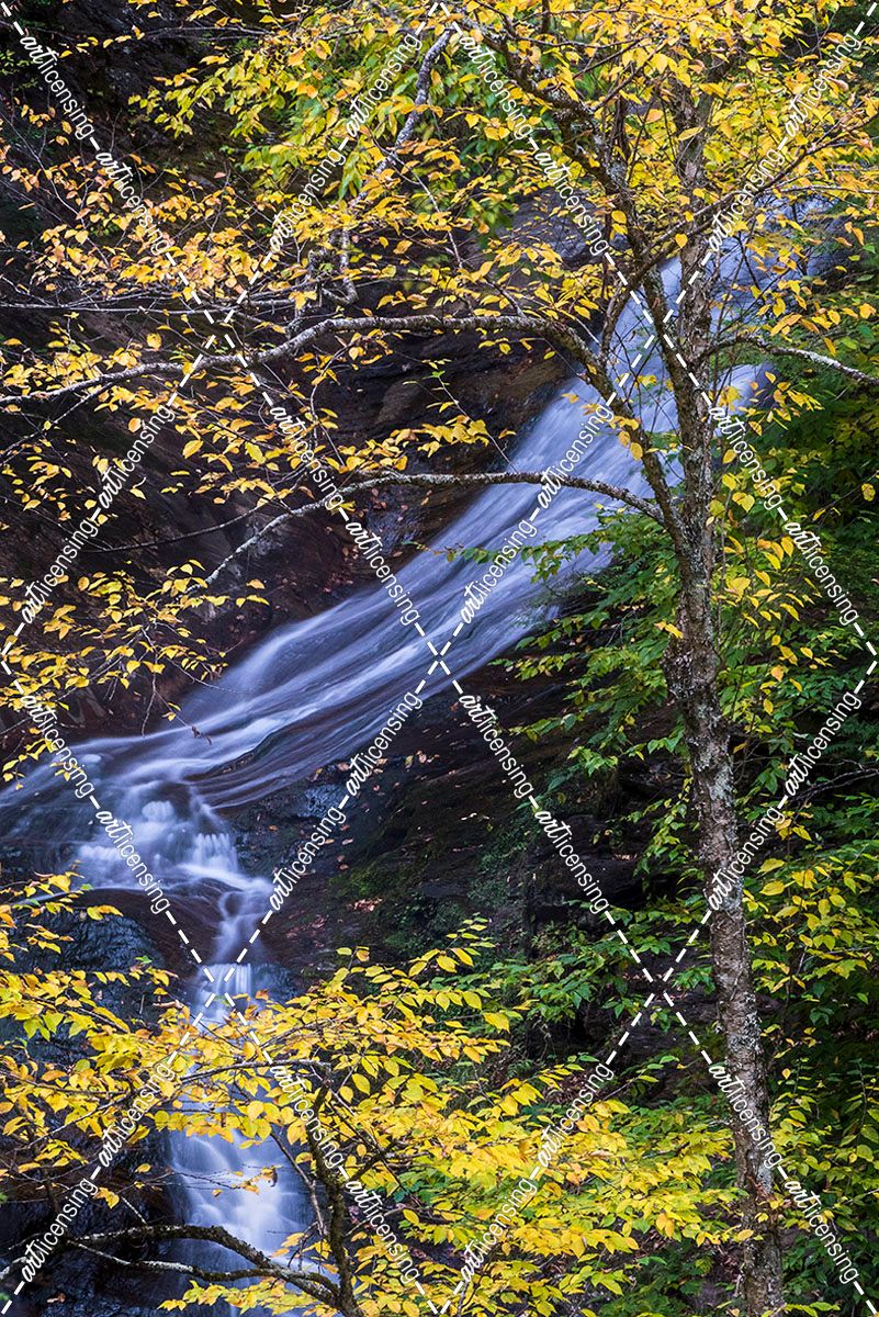Moss Glen Falls In Autumn