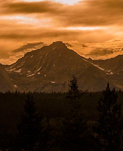 Sunset In The Sawtooth Mountains