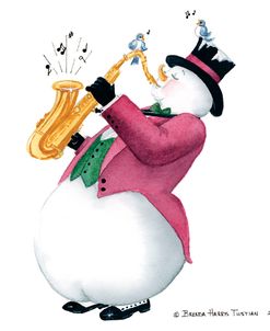 Musical Snowmen Saxophone