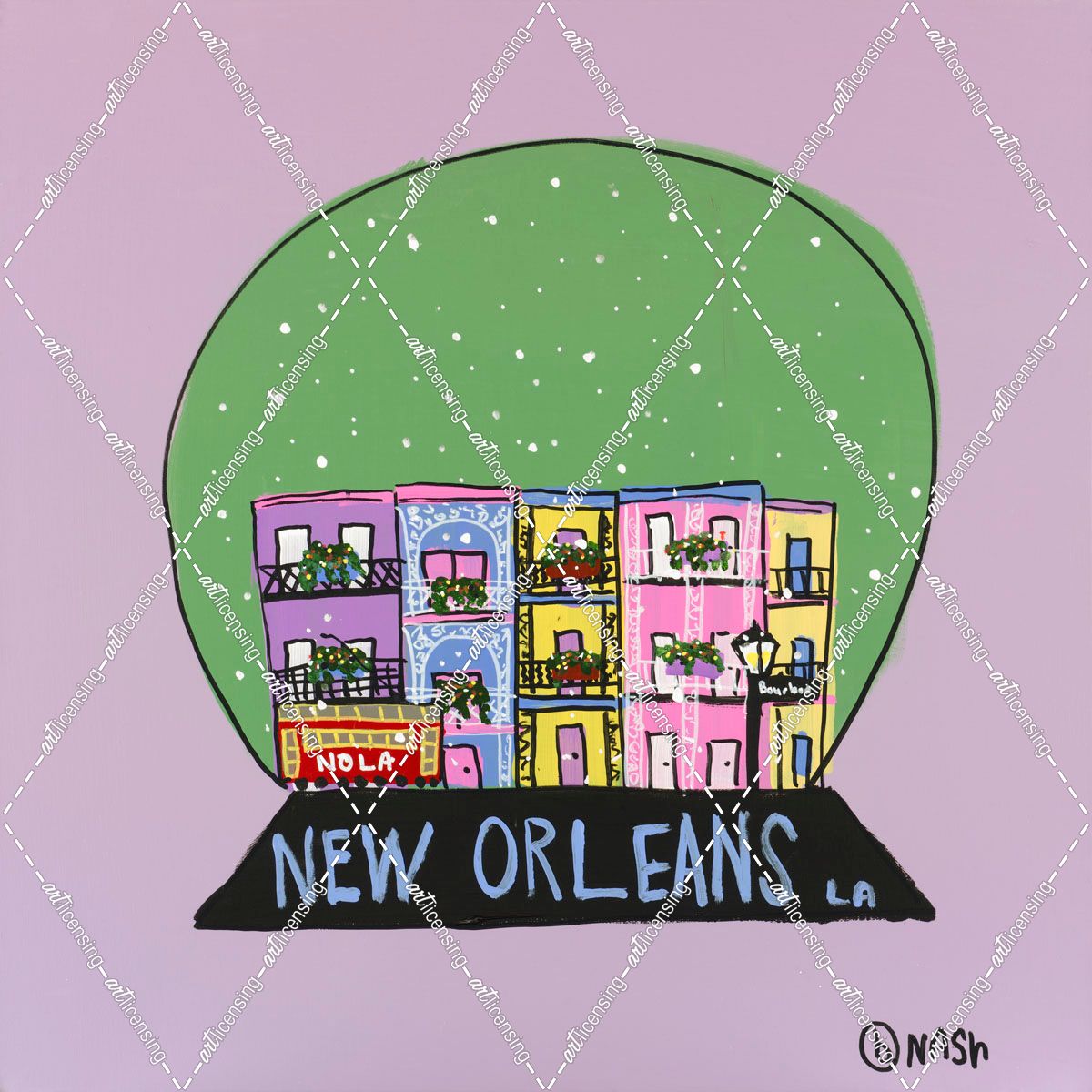 New Orleans Snow Globe