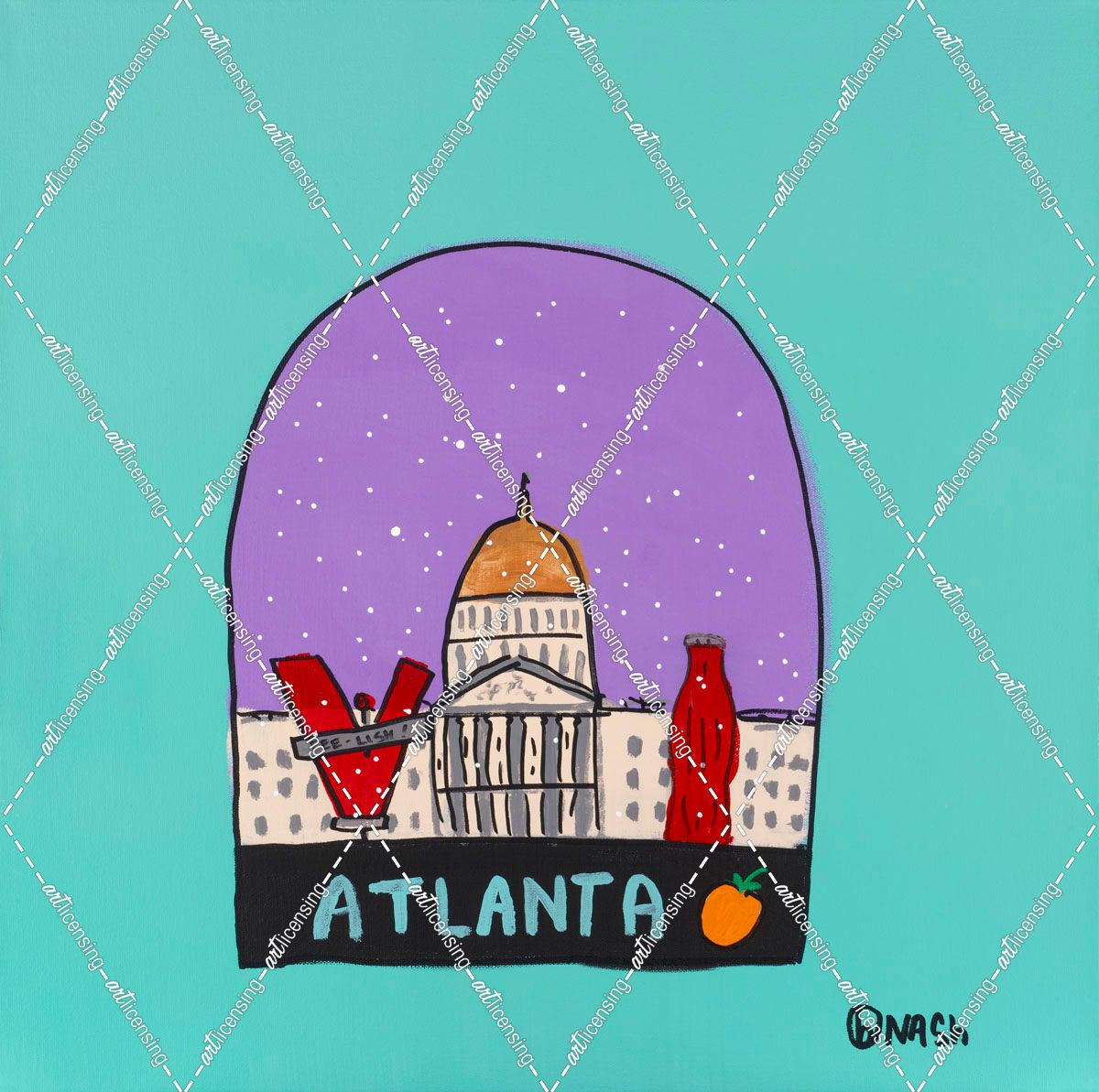 Atlanta Snow Globe
