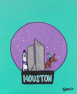 Houston Snow Globe