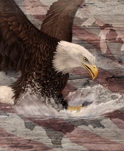Woodgrain Antiques Bald Eagle USA