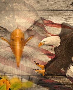 Woodgrain Antiques Bald Eagle