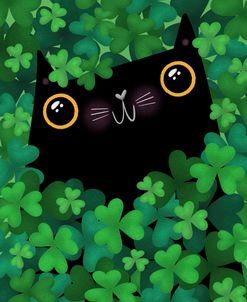 Black Cat Shamrocks