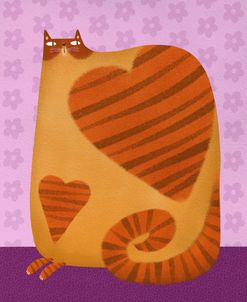 Orange Cat Heart