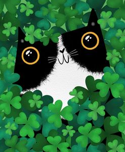 Tux Cat Shamrocks