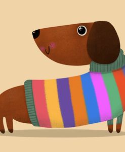 Dachshund Stripes Sweater