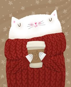 Cat Coffee Winter