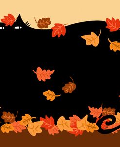 Chunky Black Cat Fall Season