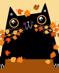 Black Cat Autumn Whiskers