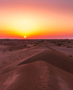 Sunrise In Dubai Desert Safari