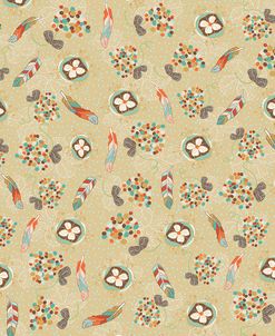 Free Spirit Flowers And Feathers Pattern