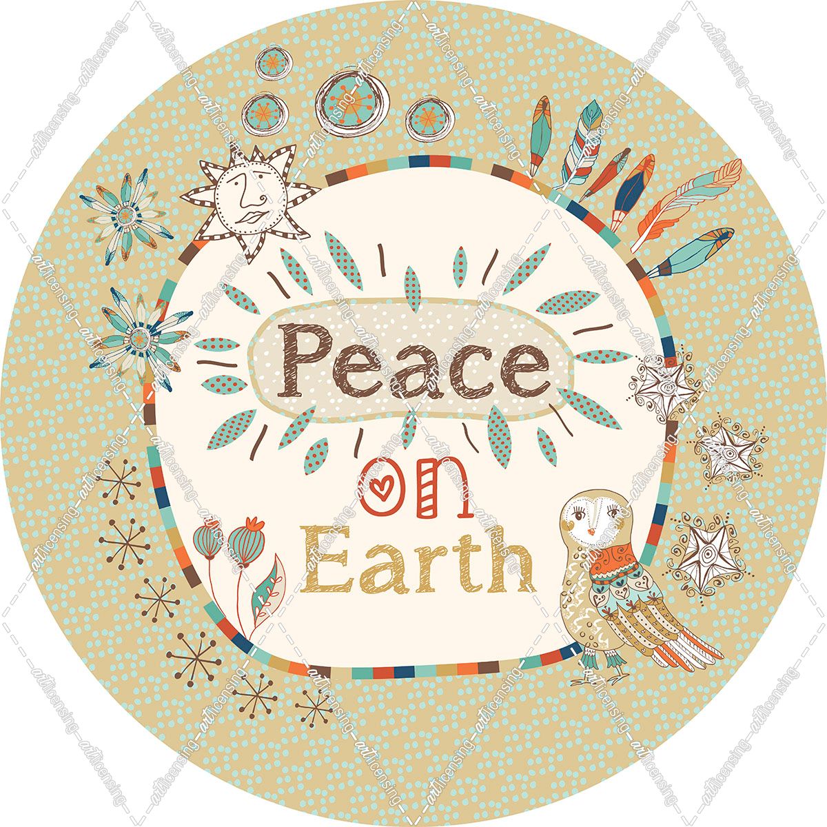 Free Spirit Round Peace On Earth