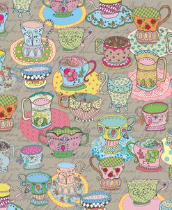 Garden Party Tea Cups Pattern