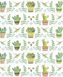 Green Cactus Pattern