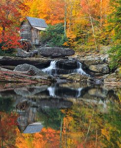 Grist Mill In The Fall