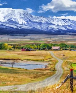 Montana Farm (Watercolor)