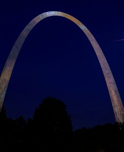 St. Louis Arch With Starburst Moon