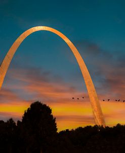 The Arch At Sunset