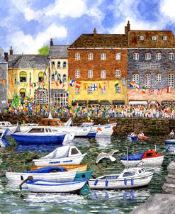 Harbour With Nautical Flags