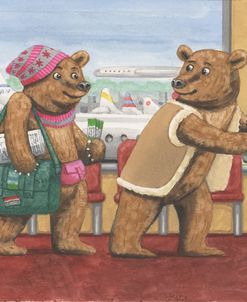 Bear Family At The Airport